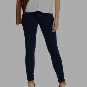 Hue XS NWT Dark Wash Stretchy Jegging Legging Skinny Leg Blue Denim